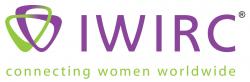 IWIRC logo in purple and green with caption of Connecting Women Worldwide